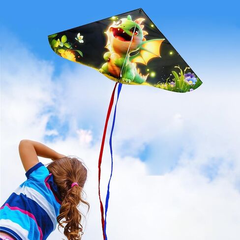 HENGDA KITE Painting Series Delta Kite,for Kids and Adults,Easy to Fly,Excellent Fabric and Structure Design,The Pictures are Beautiful in high Definition,Suitable for Beginners in Saudi Arabia
