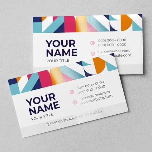 GotPrint Custom Business Cards 2"x3.5" Standard Size, Printed on 14 pt Gloss, High Gloss UV Double-Sided Full-Color Printing, 1000 Qty in Saudi Arabia