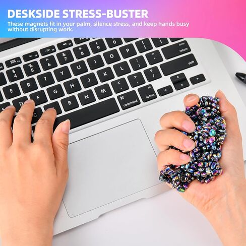 550pcs Fidget Toys for Adults & Teens,Weak Magnetic Balls Ferrite Putty Colorful,Stress Relief Sensory Toys for Autism ADHD Anxiety,Magnet Balls Desk Toys for Adults/Fidgets Toys Adults Gifts in Kuwait
