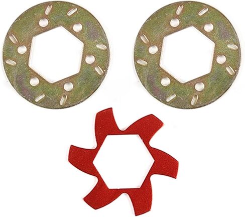 Metal Brake Disc Kit for 1/5 Scale HPI ROFUN BAHA King Motor ROVAN Baja 5B 5T 5SC Rc Car Parts ﻿ (Red) in Saudi Arabia