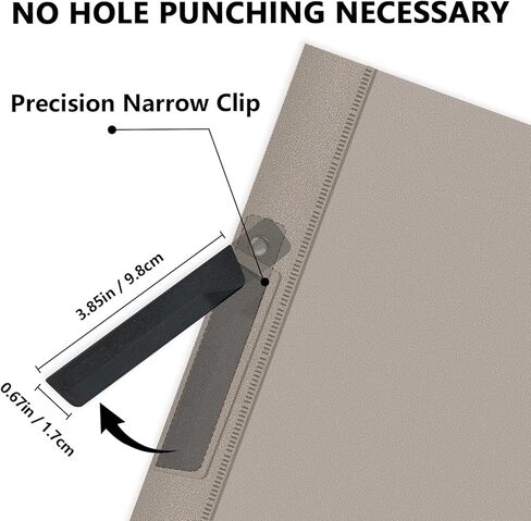 TOTiyea 10 Pack Clear Report Covers with Swing Clip, File Folder with Swing Clip, 30 Sheets Capacity, Slide Locking Report Covers, Letter Size, Clear in Kuwait