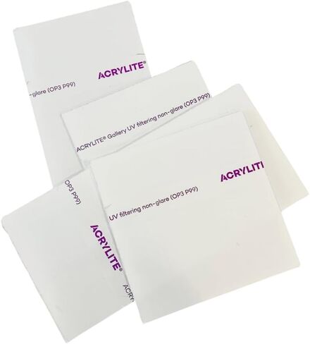 Acrylic Glass Shatterproof Non Glare Reflection Control 99% UV Filtering Conservation Clear OP3 P99 Premium Framing Grade Display For Picture Frame (12 x 18) in Saudi Arabia
