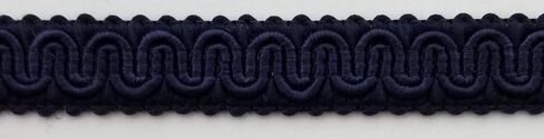 1/2 "SCROLL BRAID GIMP مع دعم - 12 ياردة مستمرة - العديد من خيارات الألوان! (أسود) in Kuwait