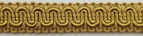1/2 "SCROLL BRAID GIMP مع دعم - 12 ياردة مستمرة - العديد من خيارات الألوان! (أسود) in Kuwait