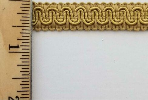 1/2 "SCROLL BRAID GIMP مع دعم - 12 ياردة مستمرة - العديد من خيارات الألوان! (أسود) in Kuwait
