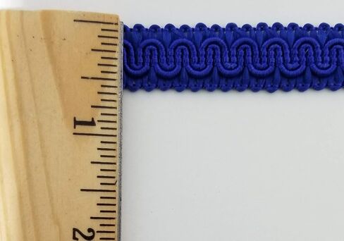 1/2 "SCROLL BRAID GIMP مع دعم - 12 ياردة مستمرة - العديد من خيارات الألوان! (أسود) in Kuwait