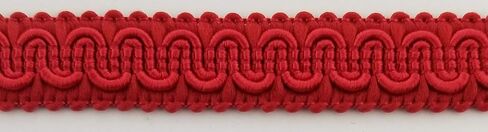 1/2 "SCROLL BRAID GIMP مع دعم - 12 ياردة مستمرة - العديد من خيارات الألوان! (أسود) in Kuwait