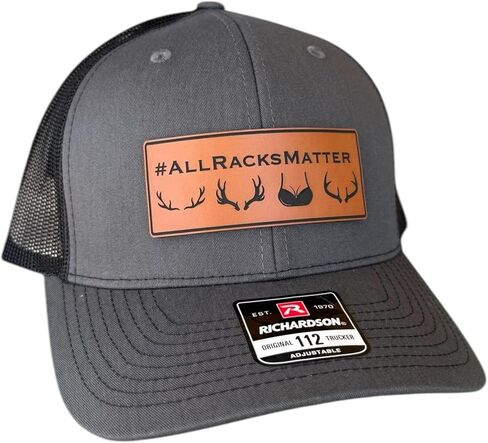 BUBBLEHEAD INK All Racks Matter Hunting Trucker Hat, Deer Hunting Cap, Funny Hunting Hats for Men in Kuwait