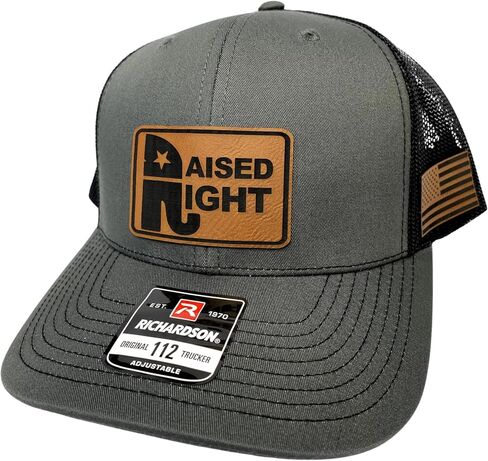 Raised Right Vintage Republican Hats for Men Adjustable Richardson Trucker Style Hat (Heather Grey) in Kuwait