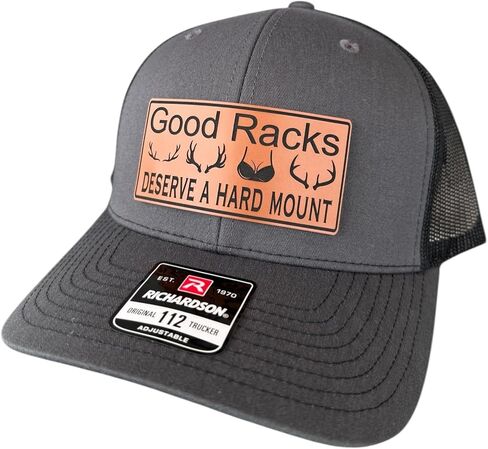 BUBBLEHEAD INK All Racks Matter Hunting Trucker Hat, Deer Hunting Cap, Funny Hunting Hats for Men in Kuwait