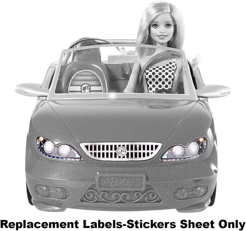 Barbie Parts Parts Glam Convertible - CGG92 ~ تسميات / ملصقات بديلة - المصابيح الأمامية ، الشواية والرسوم in Saudi Arabia