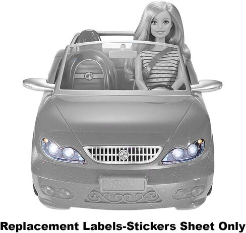 Barbie Parts Parts Glam Convertible - CGG92 ~ تسميات / ملصقات بديلة - المصابيح الأمامية ، الشواية والرسوم in Saudi Arabia