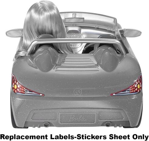 Barbie Parts Parts Glam Convertible - CGG92 ~ تسميات / ملصقات بديلة - المصابيح الأمامية ، الشواية والرسوم in Saudi Arabia