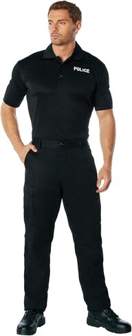 Rothco Moisture Wicking Public Safety Polo Shirt, Emblem : Police, Medium in Saudi Arabia