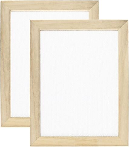 MECCANIXITY Paper Making Screen Wooden Paper Making 15.7 x 11.8 Inch Papermaking Frame Kit for DIY Paper Craft Making Cards, Bookmarks, Labels, 2 Packs in Saudi Arabia