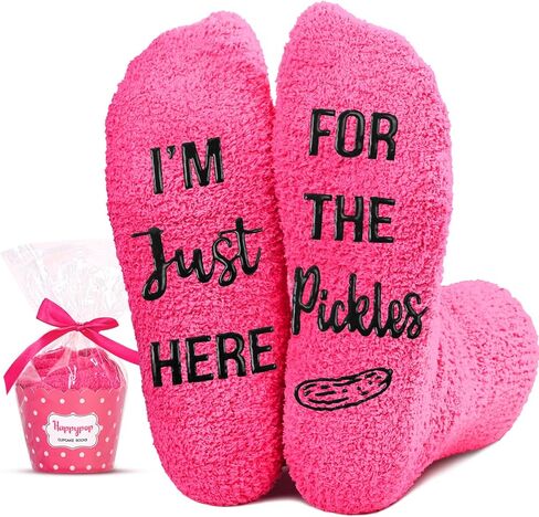 HAPPYPOP Funny Women's Cake Socks Birthday Pie Socks, Novelty Cake Birthday Pie Gifts Teen Girls, Fuzzy Socks in Saudi Arabia
