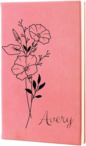 Birth Flower Journal Noteboor ، Honor Month Flower Gift ، دفتر المجلات المخصصة للمجلة ، دفتر المجلات المخصصة للمجلة ، هدية لها ، أمي ، ابنة (Teal) in Kuwait