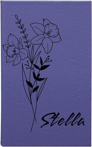 Birth Flower Journal Noteboor ، Honor Month Flower Gift ، دفتر المجلات المخصصة للمجلة ، دفتر المجلات المخصصة للمجلة ، هدية لها ، أمي ، ابنة (Teal) in Kuwait