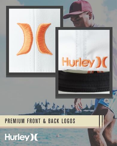 Hurley Men's H20 Dri One & Only Flexfit Baseball Cap, Size Small/Medium, Red in Saudi Arabia
