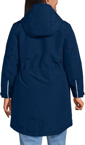 Lands' End Womens Squall Waterproof Parka Deep Sea Navy Regular Medium in Saudi Arabia
