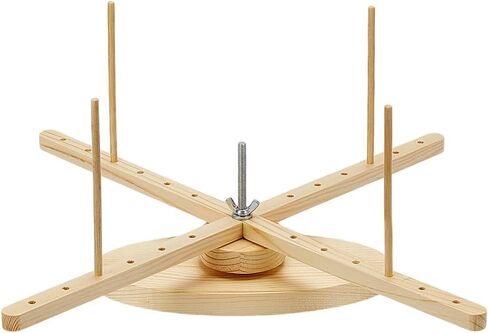 Benecreat Portable Amish Style Yarn Winder Swift ، أداة تشطيب NeedleCraft ذات سطح المكتب مع قاعدة بيضاوية للصوف والغزل والتطريز in Kuwait