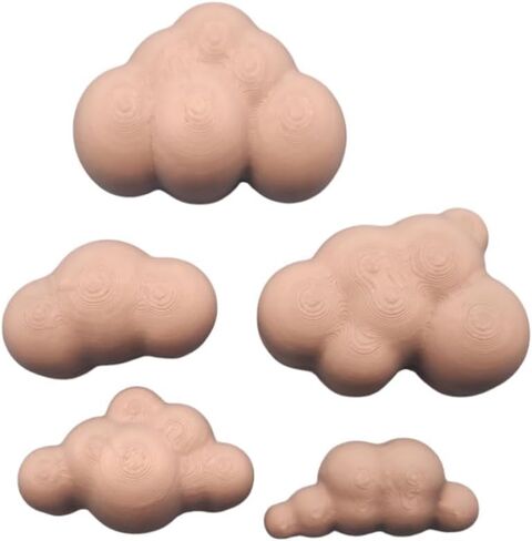 Magnetic Cloud Shaped Ledge 5 Pack - Enclosure Accessories - Vivarium Accessories- Terrarium Accessories - Jumping Spider Ledge (White) in Saudi Arabia