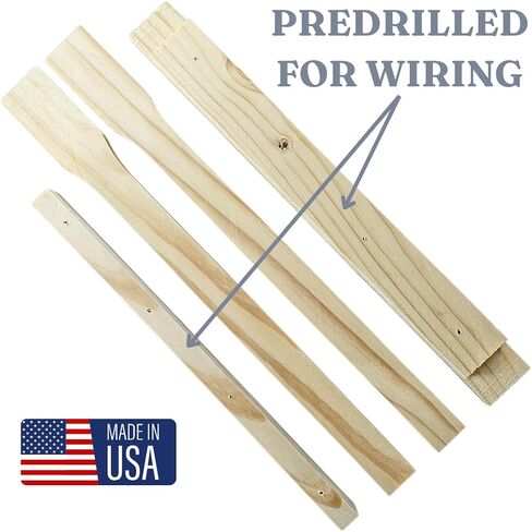 Layens Beehive Frames - Unassembled - Predrilled Top & Bottom Bars - 5 Pack in Saudi Arabia