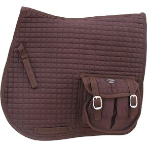 CHALLENGER Horse Quilted English Saddle PAD Trail Aussie Australian Dressage Pockets 7284