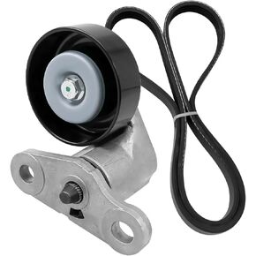 Serpentine Drive Belt Tensioner Kit Replace ACK040378HD 90K-38159 19311139 Fit for Cadillac Escalade 2002-2008 Chevrolet Silverado Express 1999-2008 GMC Savana Sierra 1999-2008 Hummer H2 2003-2008