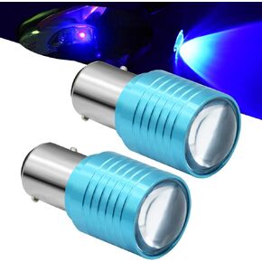 Motorcycle 1157 LED Bulb Flash Strobe Red Rogue Lamp with Long Range,BAY15D 2057 2357 7528 1-High Power LEDs with Projector for Replacement,Flshing Strobe Brake Tail Stop Light(2-Pack).
