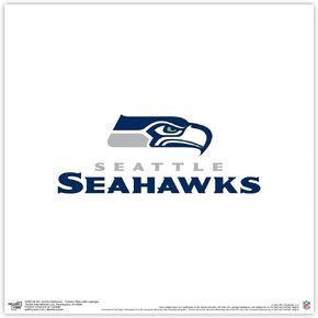 Trends International Gallery Pops NFL Seattle Seahawks - Primary Mark Logotype Wall Art Wall Poster, 12.00" x 12.00", Black Frame Version
