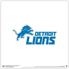 Trends International Gallery Pops NFL Detroit Lions - Primary Mark Logotype Wall Art, Black Framed Version, 12'' x 12''