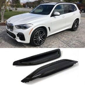 Glossy Black Side Fender Air Vent Grille Compatible with BMW X5 G05 2019 2020 2021 2022 2023 Performance Style Duct Grill Insert