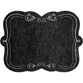 Creative Teaching Press Chalkboard Labels, Black/White (0725)