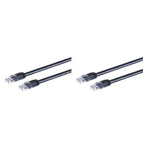 Monoprice Cat6 Outdoor Rated Ethernet Patch Cable - 5 Feet - Black | Snagless RJ45, Stranded, 550MHz, UTP, Pure Bare Copper Wire, 24AWG