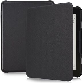 Caweet Case for Nook GlowLight 4 Plus 7.8" 2023 Release, Ultra Lightweight PU Leather Shell Cover with Magnetic Closure, Black