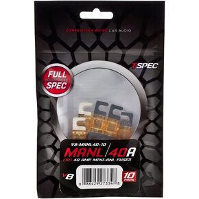 V8-MANL40-10 V8 Series Nickel Plated Mini ANL Fuses, 10 Pack