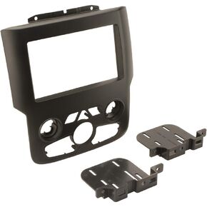 Scosche CR1297DDB Compatible with 2013-Up Ram Truck Main Panel 2DIN Dash Kit Black (Factory 8" Replacement)