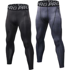 Compression Leggings for Men Basketball Running Gym Tights Athletic Workout Pants Cool Dry Sports Yoga Baselayer