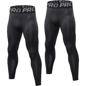 Compression Leggings for Men Basketball Running Gym Tights Athletic Workout Pants Cool Dry Sports Yoga Baselayer