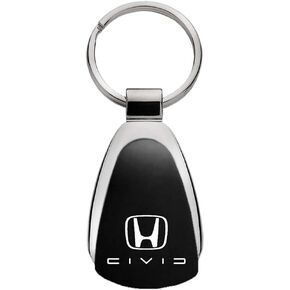 Au-Tomotive Gold for Honda Civic Reverse C Black Tear Drop Key Chain
