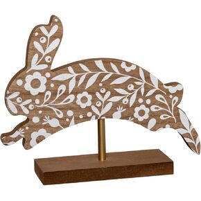 Small Tabletop Wooden Bunny - Adorable and Whimsical Decorative Piece in Saudi Arabia