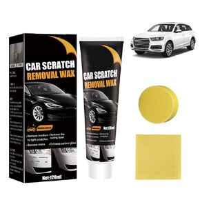 Car Scratch Repair Paste, Scratch Repair Wax for Car, 2024 New Car Paint Scratch Repair Remover, Professional Car Scratch Remover Kit with Wipe & Sponge for for Car Various Surfaces (1PCS)