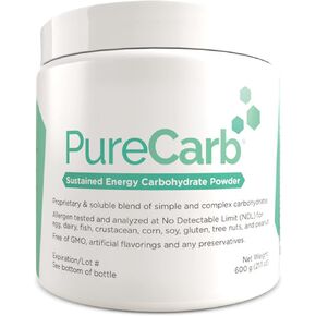 Solace Nutrition PureCarb (600g) Sustained Energy Carbohydrate Powder Blend Of Simple & Complex Carbohydrates