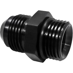 6AN Male Flare to 6AN Male Fuel Pump Rail Fitting Aluminum Hose Adapter with AN6 O-ring Boss ORB