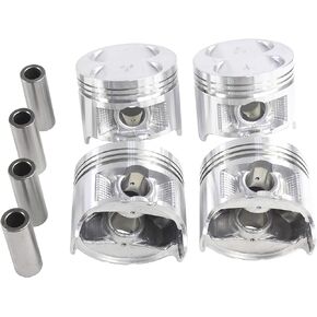 DNJ P290 Piston Set/For 1988-1995/ Honda/Civic, Civic del Sol, CRX / 1.5L / SOHC / L4 / 16V, 8V / 1493cc / D15B2, D15B7, D15B8