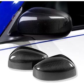 Mirror Caps Covers Fits for 2009-2020 Nissan 370Z Z34 Coupe Convertible Real Carbon Fiber Sports Car Side Door Rearview Mirror Cap Trim Direct Add-on Type