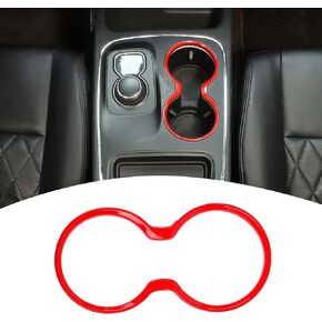 for Durango Front Cup Holder Trim Cover Frame Compatible with Dodge Durango 2011-2020, ABS Interior Accessories, Carbon Fiber Grain