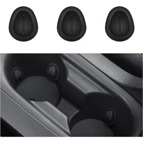 3 PCS Car Cup Limiter, Anti-Slip & Anti-Shake Silicone Bottle Stabilizer Prevent Noise, Self-Adhesive Water Cup Holder Position Limiter Fit Most Vehicles, Car Accessories