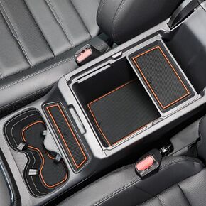 Auovo Cup Holder Inserts Liners Compatible with Honda CRV Accessories 2023 2024 2025 CR-V Door Slot Pad Car Interior Non-Slip Dust Mat Center Console Door Liners (17PCS/Set) (Black)